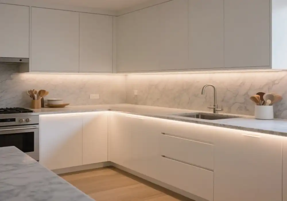 Waterprooof Flexible LED Strip Light Kitchen Under-Cabinet Lighting Waterprooof Flexible LED Strip Light Kitchen Under-Cabinet Lighting