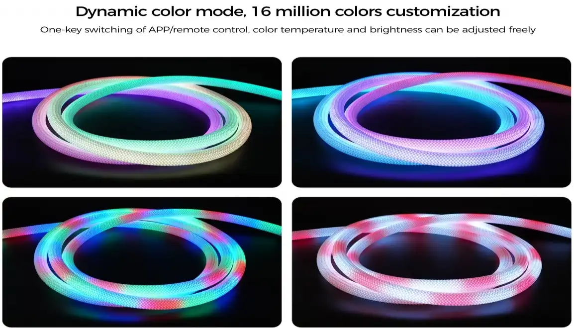 360 Degree LED Neon Flex Dynamic Color Changing Effects