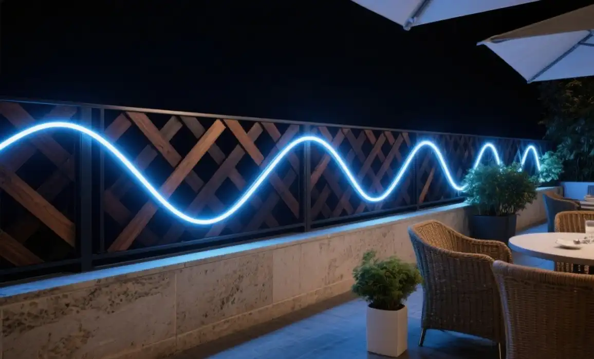 360 Degree LED Neon Flex Ambient Lighting in Outdoor Living Spaces