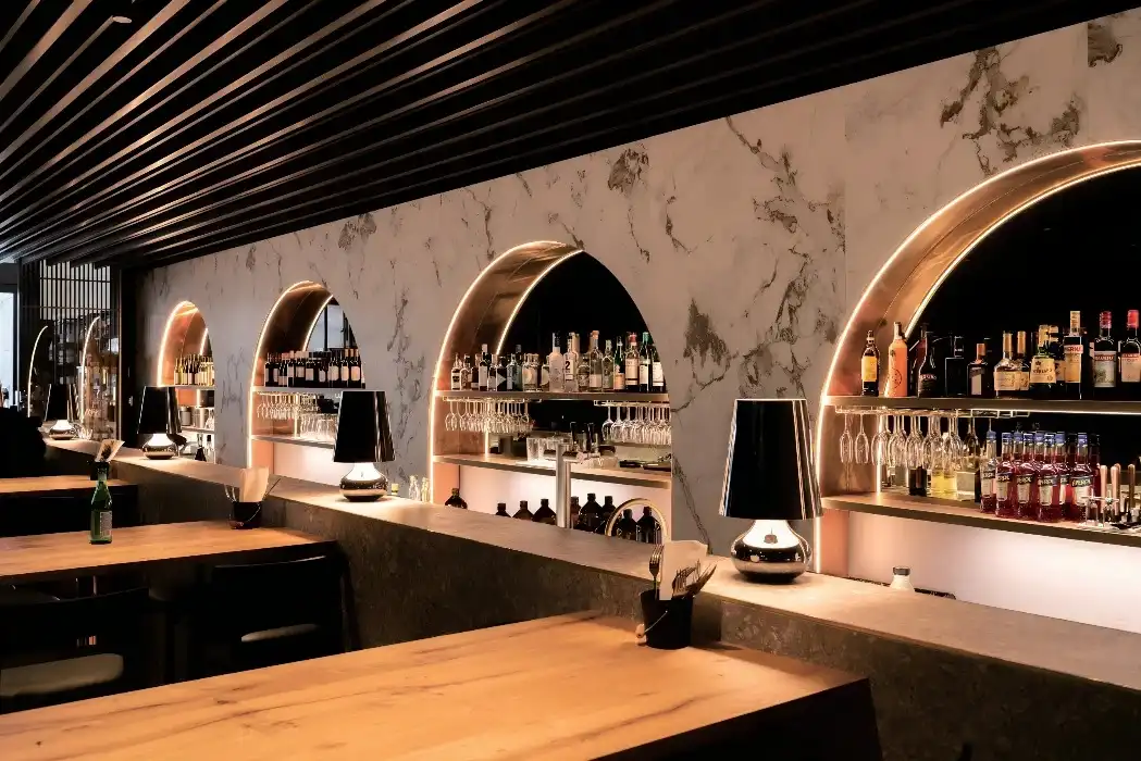 LED neon flex lighting for restaurant