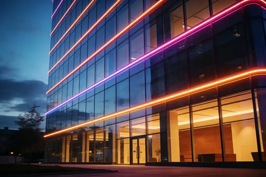 DMX-controlled Color Changing LED Neon Flex Strip DMX-controlled Color Changing LED Neon Flex Strip