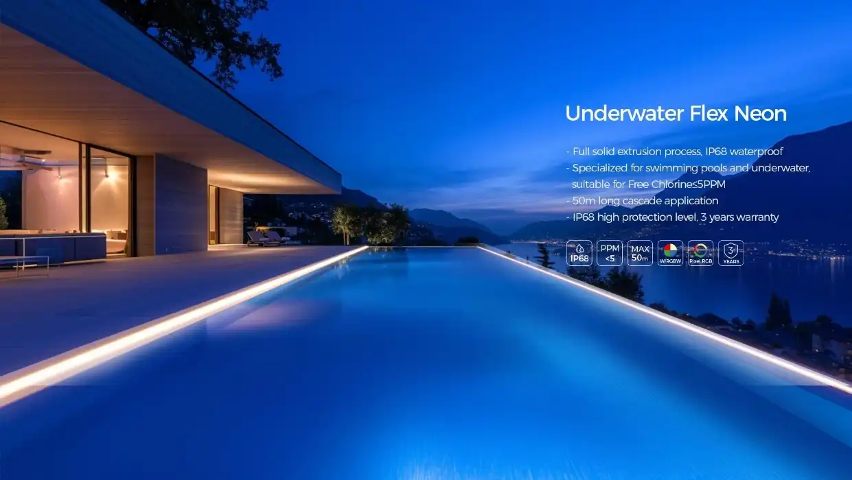 IP68 Swimming Pool LED Neon Flex  UC LED