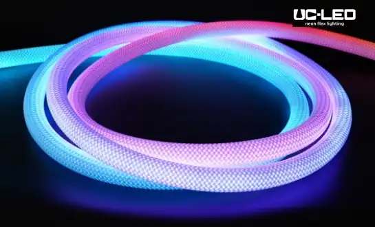 E faʻafefea ona faʻapipiʻi pe taofi le 360 ​​° LED Neon Flex?